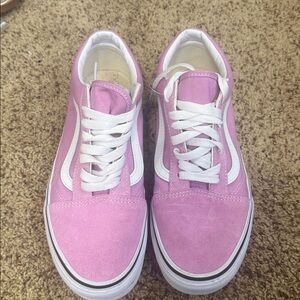 Vans Old Skool Pink Suede Sneakers Skater Shoes